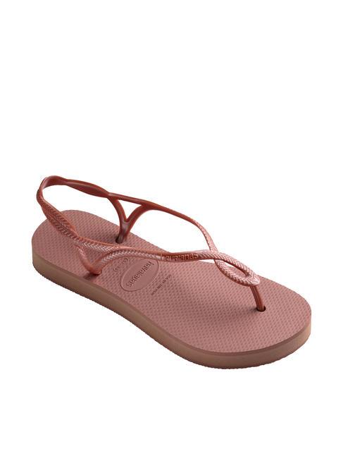 LUNA FLATFORM Sandały typu japonki na platformie KROKUSY/R&Oacute;ŻE - Buty damskie