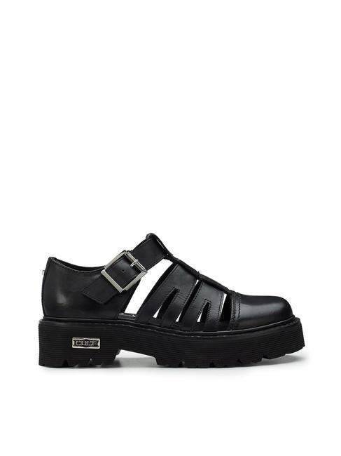 SLASH 4210 Wycinany sk&oacute;rzany but czarny - Buty damskie
