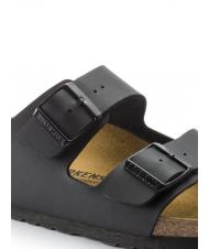 BIRKENSTOCK ARIZONA BIRKO-FLOR Sandał-kapcik czarny - Buty uniseks - 6