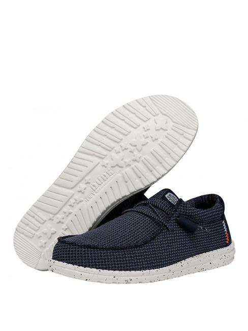 WALLY SPORT MESH Łatwe do założenia mokasyny marynarka wojenna - Buty męskie