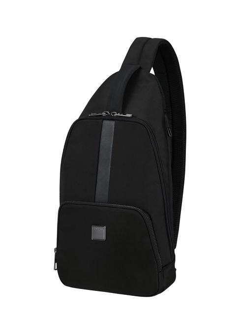 SACKSQUARE  Plecak na jedno ramię CZARNY - Plecaki na laptopa do pracy
