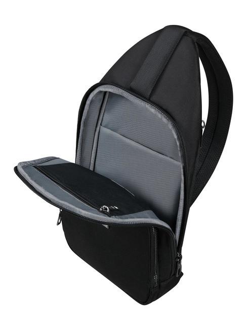 SACKSQUARE  Plecak na jedno ramię CZARNY - Plecaki na laptopa do pracy
