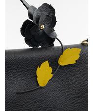 BRACCIALINI SARA Sk&oacute;rzana teczka czarny/srebrny - Torby damskie - 4