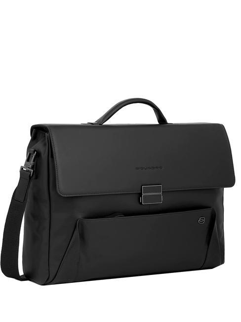 PAN  15" Teczka na laptopa, sk&oacute;ra Czarny - Teczki robocze