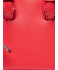 FURLA MIASTELLA Torebka sk&oacute;rzana z paskiem na ramię płomień - Torby damskie - 4