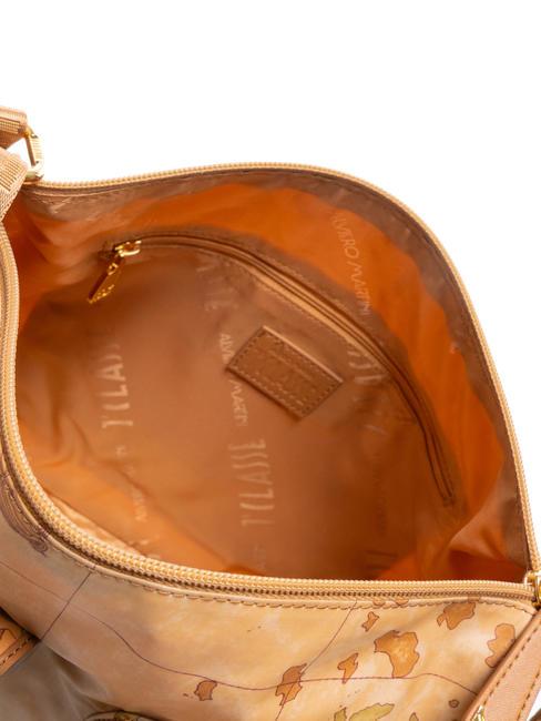 GEO CLASSIC Torba na ramię z kieszeniami NATURALNY - Torby damskie