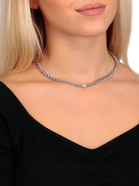 INCONTRI Naszyjnik choker z sercem SREBRNY - Naszyjniki