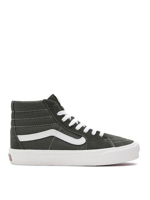 UA SK8-HI VR3 Wysokie trampki z pł&oacute;tna i sk&oacute;ry liść winogronowy - Buty uniseks