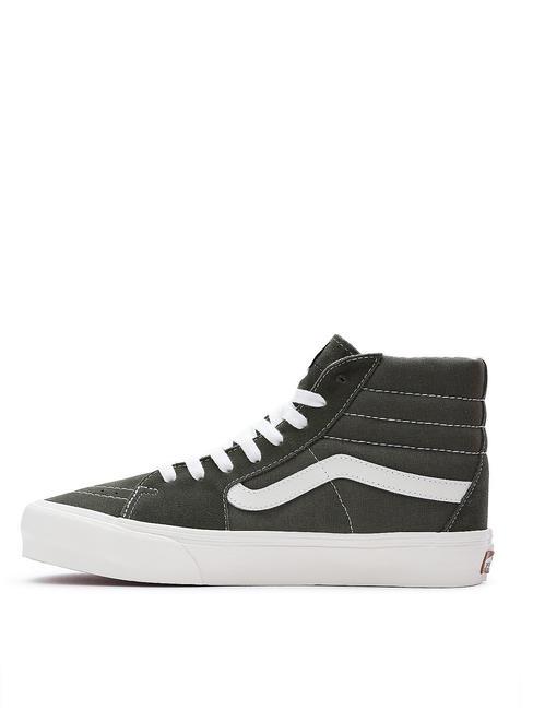UA SK8-HI VR3 Wysokie trampki z pł&oacute;tna i sk&oacute;ry liść winogronowy - Buty uniseks