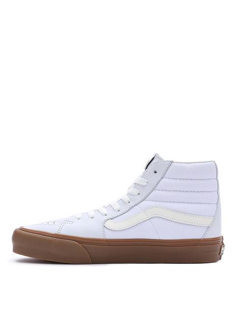 UA SK8-HI VR3 Wysokie trampki z pł&oacute;tna i sk&oacute;ry ptasie mleczko - Buty uniseks