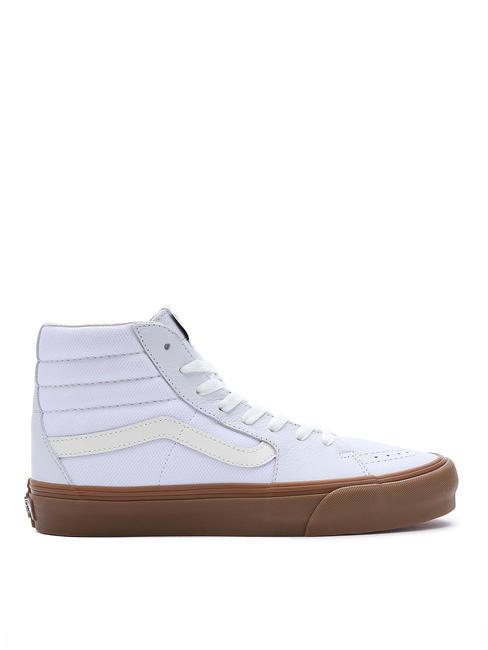 UA SK8-HI VR3 Wysokie trampki z pł&oacute;tna i sk&oacute;ry ptasie mleczko - Buty uniseks