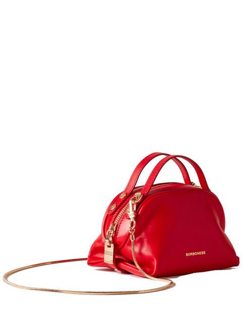 SEXY Torba na ramię Micro Bag, ze sk&oacute;ry wiśniowy - Torby damskie