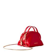 BORBONESE SEXY Torba na ramię Micro Bag, ze sk&oacute;ry wiśniowy - Torby damskie - 2