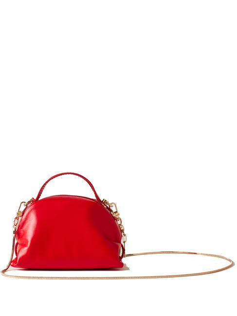 SEXY Torba na ramię Micro Bag, ze sk&oacute;ry wiśniowy - Torby damskie