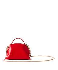 BORBONESE SEXY Torba na ramię Micro Bag, ze sk&oacute;ry wiśniowy - Torby damskie - 4
