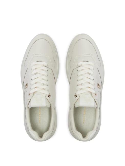 LUX POINTY COURT  Sk&oacute;rzane trampki starożytna biel - Buty damskie