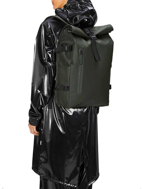ROLLTOP RUCKSACK Plecak zielony - Plecaki szkolne i rekreacyjne