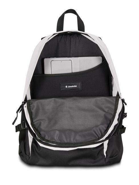 INVICT-ACT PLUS FIBRA OTTICA Plecak na laptopa 14" lodowcowy szary - Plecaki szkolne i rekreacyjne