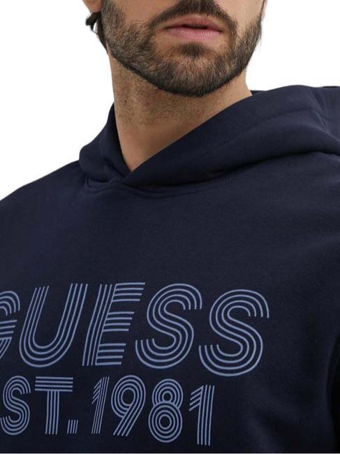 BEAU Bluza z kapturem inteligentnyniebieski - Bluzy męskie
