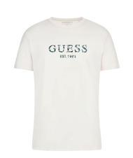 GUESS SS CN IRIDESCENT Koszulka z elastycznej bawełny czysto biały - Koszulki męskie - 4