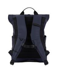 PIQUADRO CORNER SPECIALE GOMMATO Plecak z rolowaną g&oacute;rą na laptopa 15,6" niebieski - Plecaki na laptopa do pracy - 3