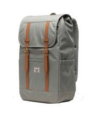 HERSCHEL RETREAT Plecak na laptopa 15,6" trawa morska/biały ścieg - Plecaki szkolne i rekreacyjne - 2
