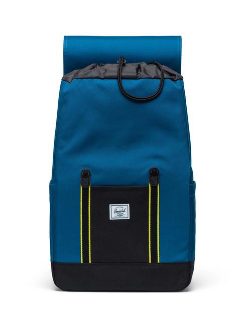 RETREAT Plecak na laptopa 15,6" legion niebieski/czarny/wieczorek - Plecaki szkolne i rekreacyjne