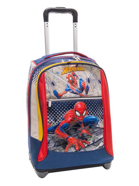 WEBBED WONDER Plecak na k&oacute;łkach niebiesko-głęboki - Plecaki z w&oacute;zkiem