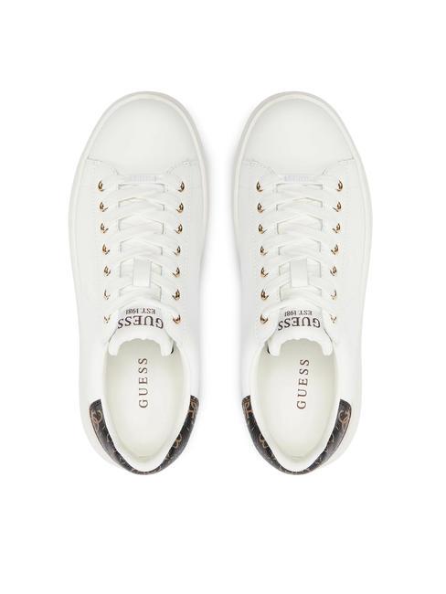 ELBINA  Adidasy biało-brązowy - Buty damskie