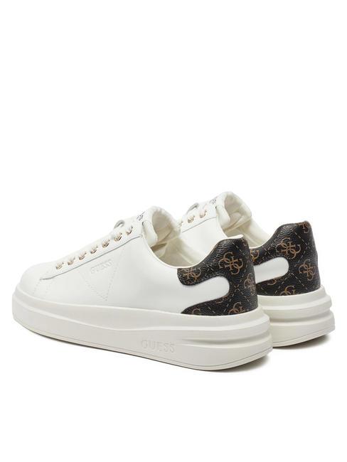ELBINA  Adidasy biało-brązowy - Buty damskie