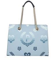 POLLINI HERITAGE  Torba na zakupy z podw&oacute;jnym uchwytem niebiesko-czarny - Torby damskie - 4