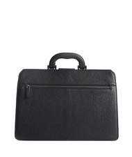 PIQUADRO CAMPIONARIO - BLACK SQUARE Torba lekarska ze sk&oacute;ry, uchwyt na komputer 13" czarny - Teczki robocze - 3