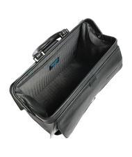 PIQUADRO CAMPIONARIO - BLACK SQUARE Torba lekarska ze sk&oacute;ry, uchwyt na komputer 13" czarny - Teczki robocze - 4