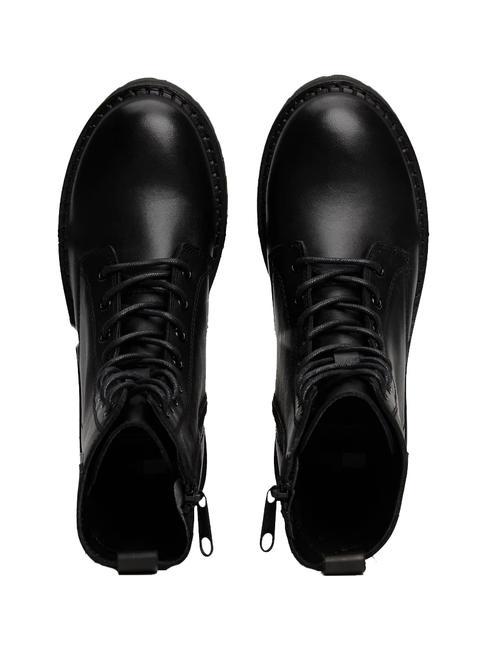 TOMMY JEANS Urban Lace Up Sk&oacute;rzane botki CZARNY - Buty damskie