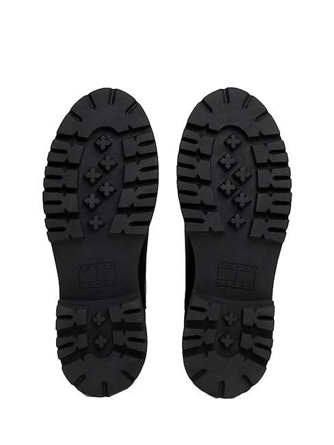 TOMMY JEANS Urban Chelsea Sk&oacute;rzane botki CZARNY - Buty damskie