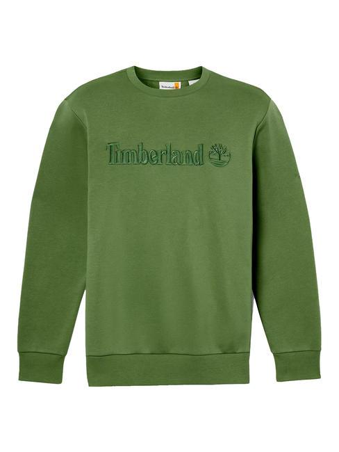 EMBROIDERY TONAL Bluza z okrągłym dekoltem czarny/leśnozielony - Bluzy męskie