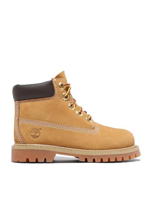 6 INCH PREMIUM KIDS Wodoodporne sk&oacute;rzane botki ż&oacute;łty - Buty dziecięce