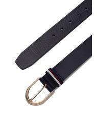 TOMMY HILFIGER CORPORATE Pasek sk&oacute;rzany kosmiczny niebieski - Paski - 2