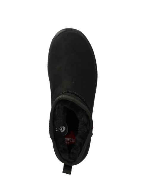 WINTER 30 Zamszowe botki Czarny - Buty damskie