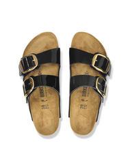 BIRKENSTOCK ARIZONA BIG BUCKLE Pantofelek ze sk&oacute;ry lakierowanej czarny - Buty damskie - 4