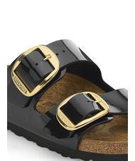BIRKENSTOCK ARIZONA BIG BUCKLE Pantofelek ze sk&oacute;ry lakierowanej czarny - Buty damskie - 5