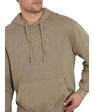 GUESS FINCH TERRY Bluza oversize z kieszenią i kapturem łupkowy szary wielokolorowy - Bluzy męskie - 3