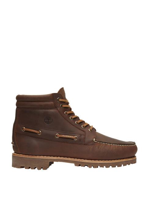 AUTHENTIC Lace Up Sk&oacute;rzane botki brązowy - Buty męskie