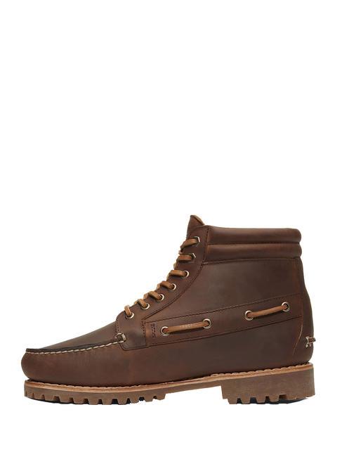 AUTHENTIC Lace Up Sk&oacute;rzane botki brązowy - Buty męskie