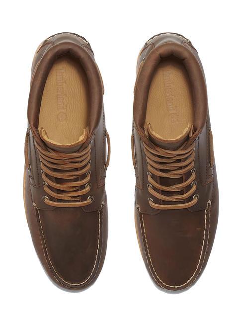 AUTHENTIC Lace Up Sk&oacute;rzane botki brązowy - Buty męskie