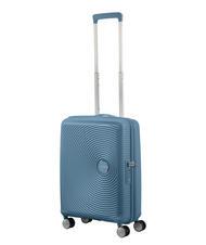AMERICAN TOURISTER SOUNDBOX Mały w&oacute;zek rozszerzalny niebieski kamień - Bagaż podręczny - 6