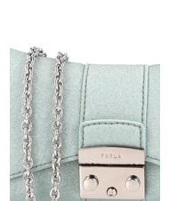 FURLA METROPOLIS Mała torba na ramię z materiału zefir - Torby damskie - 4