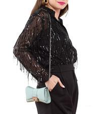 FURLA METROPOLIS Mała torba na ramię z materiału zefir - Torby damskie - 7