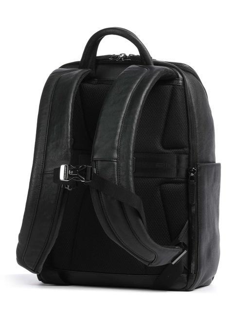 BLACK SQUARE Plecak sk&oacute;rzany na laptopa 14" Czarny - Plecaki na laptopa do pracy