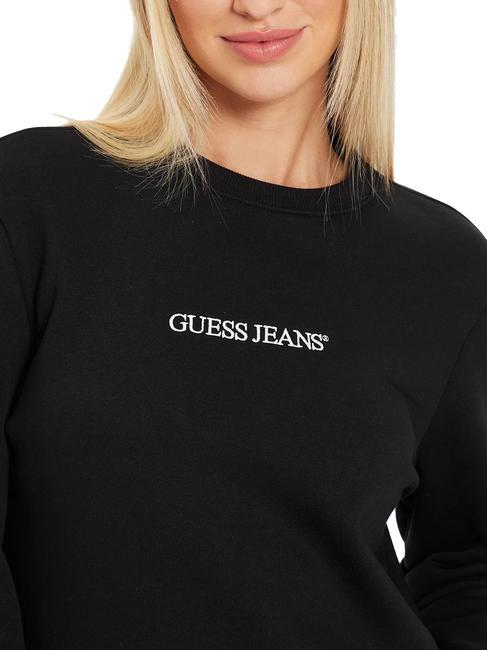 LOGO Bluza z okrągłym dekoltem i regularnym krojem odrzutowiec - Bluzy damskie
